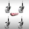 Service Caster 3'' SS Nylon Wheel Swivel 3/4'' Expanding Stem Caster Set, 4PK SCC-SSEX20S314-NYS-34-4 - alternate 2